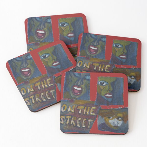 Item preview, On the street, Femme fatale, wisewoman, scary faces, fear,  designed and sold by NessArtByEwa.