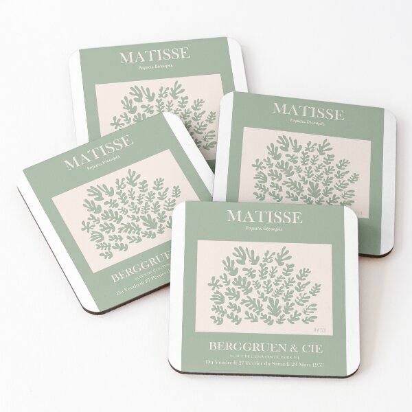 Item preview, Heneri  matisse Papiers Découpés  the sheaf cut out mint green designed and sold by AntiqueGallery.