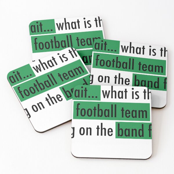 Item preview, What is the football team doing on the band field? designed and sold by shenanijen.