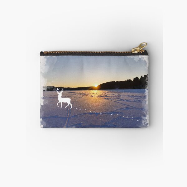 Item preview, Deer walking in the winter sunset designed and sold by Lorredraw.