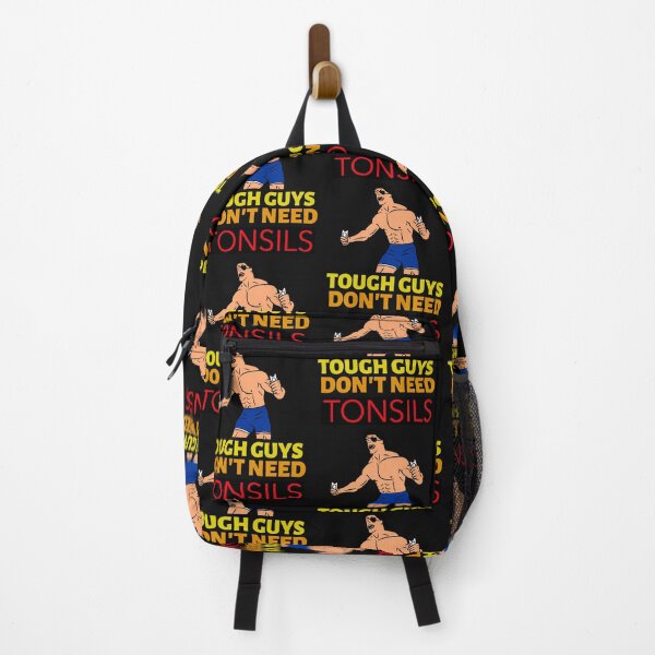 Item preview, TOUGH GUYS DON'T NEED TONSILS FUNNY SAYING T-SHIRT/STICKER designed and sold by BestCoolStuff.