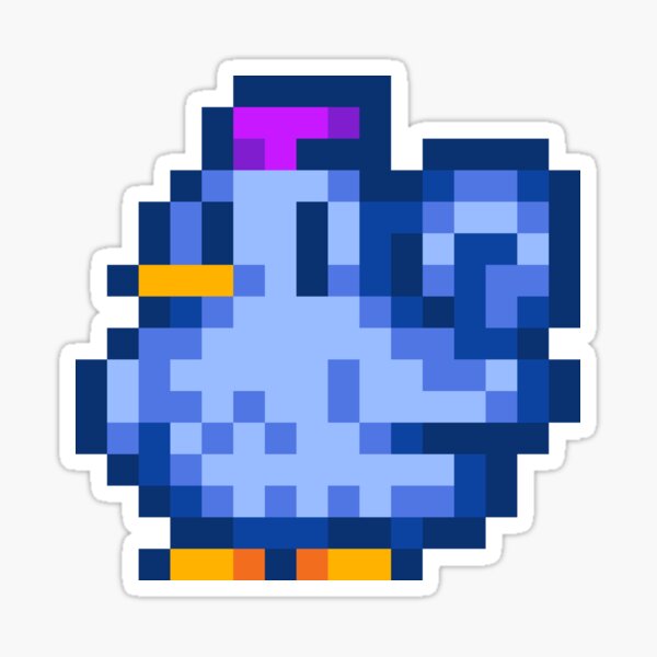 Aperçu de l'œuvre Poulet bleu créée et vendue par The Sprite Guy.