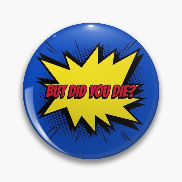 Item preview, But did you die? comic kapow style artwork designed and sold by CreatedbyJR.