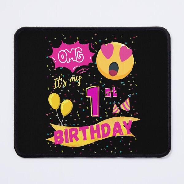 Item preview, OMG It's My 1st Birthday Emoji Love Eye designed and sold by singRsong.