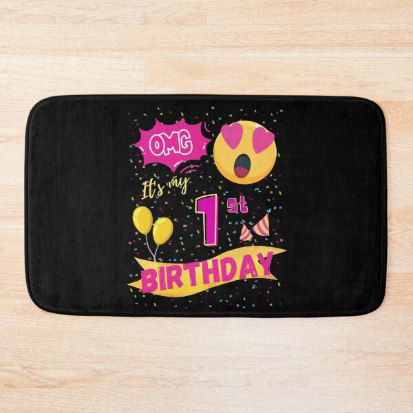 Item preview, OMG It's My 1st Birthday Emoji Love Eye designed and sold by singRsong.
