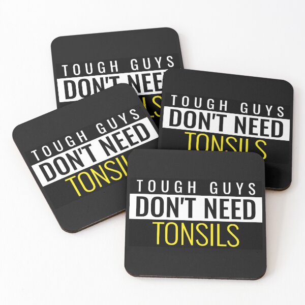 Item preview, Tough Guys Don't Need Tonsil Funny T-Shirt/Sticker designed and sold by BestCoolStuff.