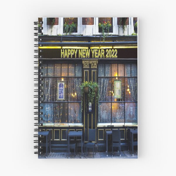 Artikelvorschau, Frohes neues Jahr 2022 Pub entworfen und verkauft von Londonimages.