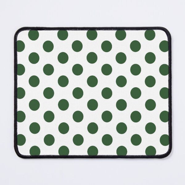 Item preview, Medium PINE GREEN and  WHITE POLKA DOTS designed and sold by RachelMacht.