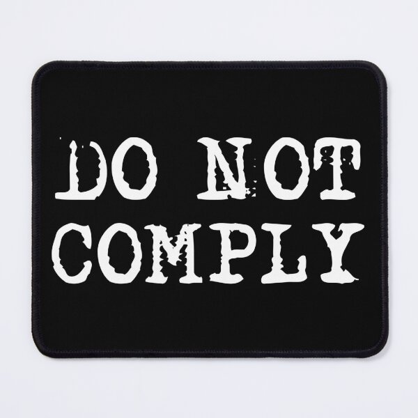 Item preview, Do not comply in typewriter font designed and sold by deynaaz.