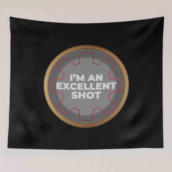 Item preview, I'm An Excellent Shot (Aim - Dark BG) designed and sold by FilipeFerreira.