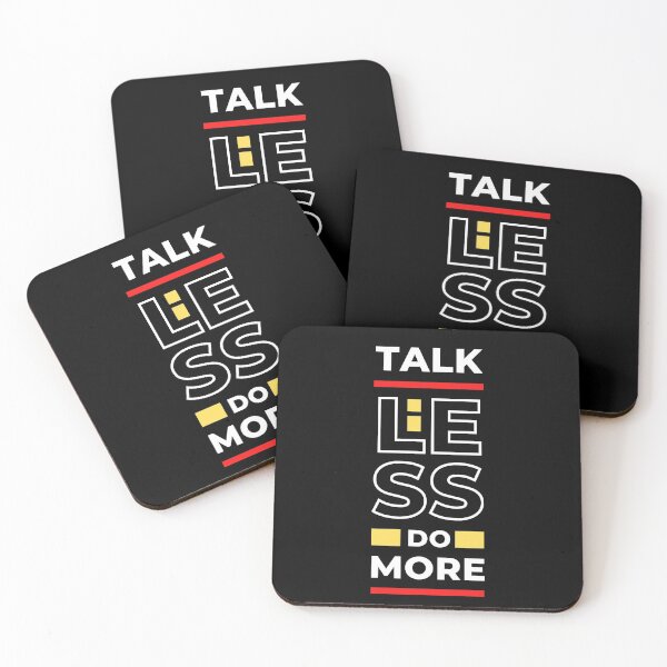 Item preview, Talk Less Do More funny T-shirt good vibes  designed and sold by new-designstore.