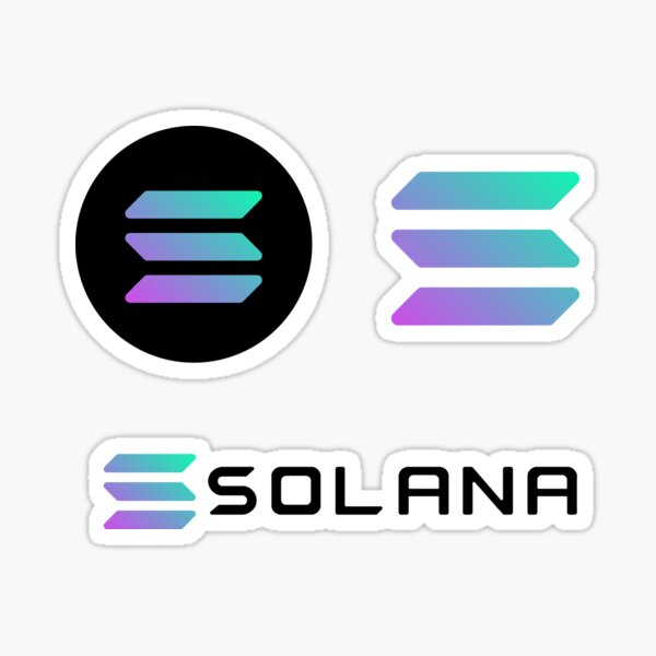 Crypto-monnaie Solana - Solana SOL Sticker