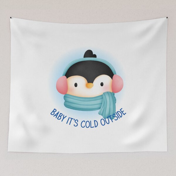 Item preview, Cute Penguin in Earmuffs designed and sold by JanesCreations.
