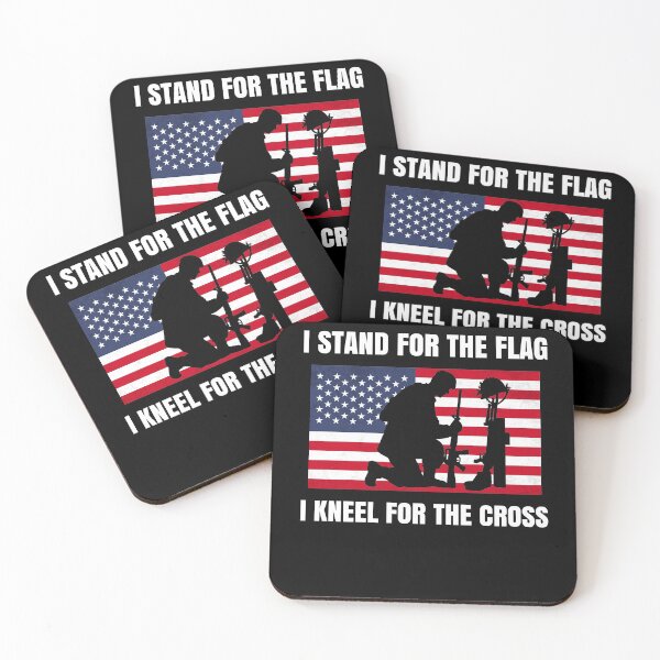 Item preview, I Stand For The Flag Kneel For The Cross designed and sold by Club7Studios.