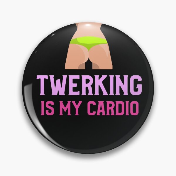 Item preview, TWERKING IS MY CARDIO FUNNY FITNESS T-SHIRT/STICKER  designed and sold by BestCoolStuff.