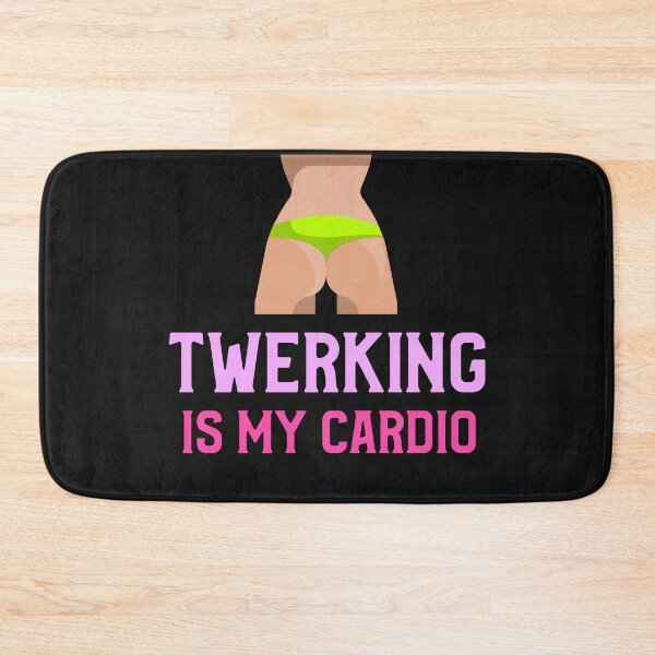 Item preview, TWERKING IS MY CARDIO FUNNY FITNESS T-SHIRT/STICKER  designed and sold by BestCoolStuff.