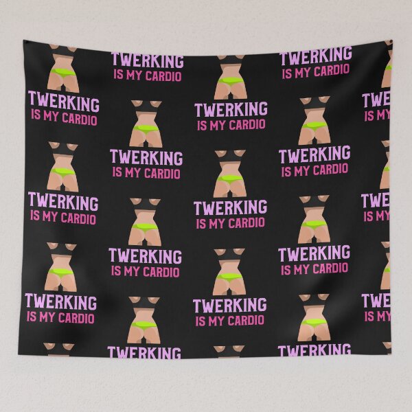 Item preview, TWERKING IS MY CARDIO FUNNY FITNESS T-SHIRT/STICKER  designed and sold by BestCoolStuff.