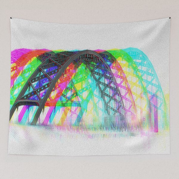 Item preview, CMYK Steel City Bridges Pop Art designed and sold by Alisonhgross18.