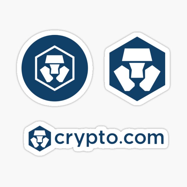 Cronos-Kryptowährung - Crypto.com Coin Cronos CRO-Token Sticker