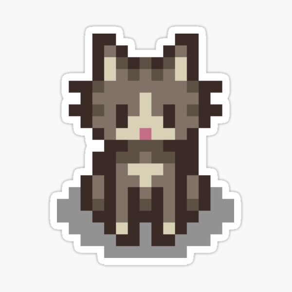 Aperçu de l'œuvre Chat gris créée et vendue par The Sprite Guy.
