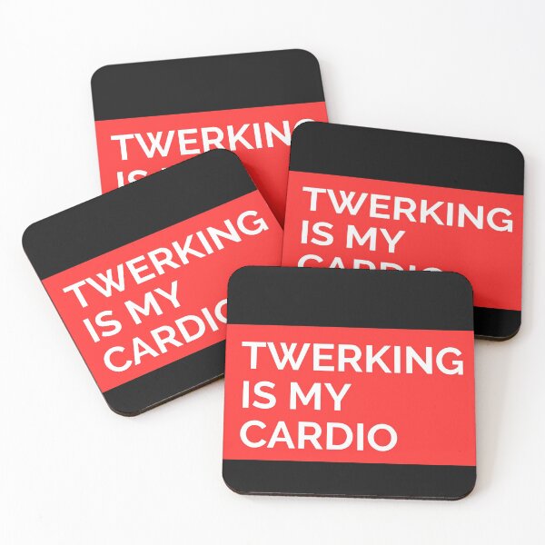 Item preview, TWERKING IS MY CARDIO FUNNY FITNESS T-SHIRT/STICKER  designed and sold by BestCoolStuff.