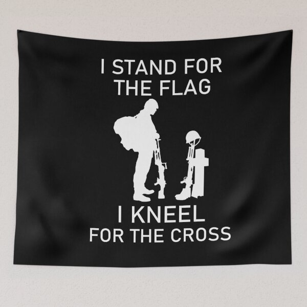 Item preview, I Stand For The Flag Kneel For The Cross designed and sold by Club7Studios.