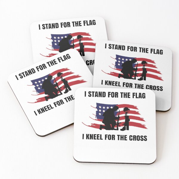 Item preview, I Stand For The Flag Kneel For The Cross designed and sold by Club7Studios.