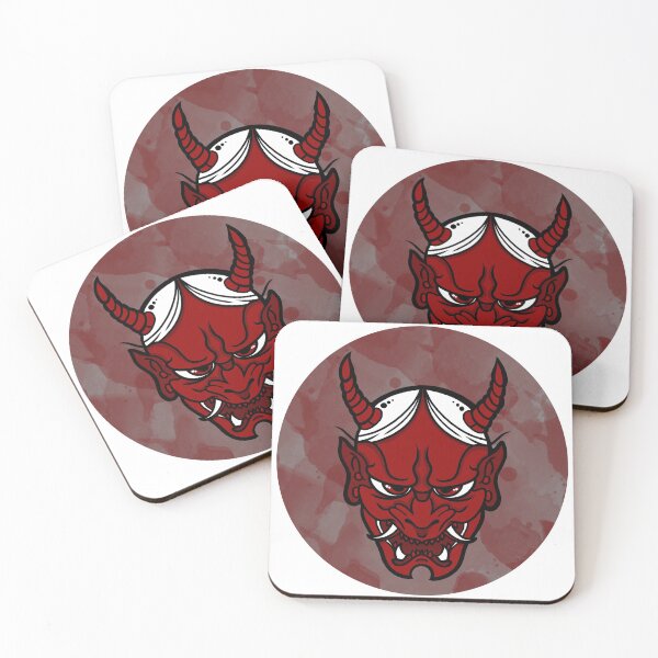 Item preview, Red Japan Demon Mask designed and sold by AvadaKdv.