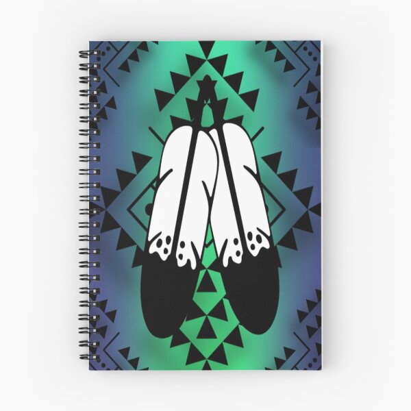 Item preview, Navy Blue / Lime Green / Black Gradient Double Feather Native Print designed and sold by JMWCD.