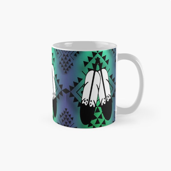 Item preview, Navy Blue / Lime Green / Black Gradient Double Feather Native Print designed and sold by JMWCD.