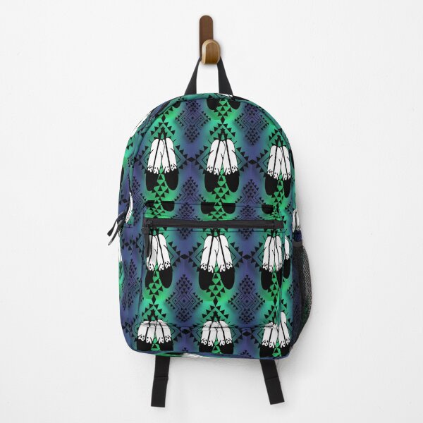 Item preview, Navy Blue / Lime Green / Black Gradient Double Feather Native Print designed and sold by JMWCD.