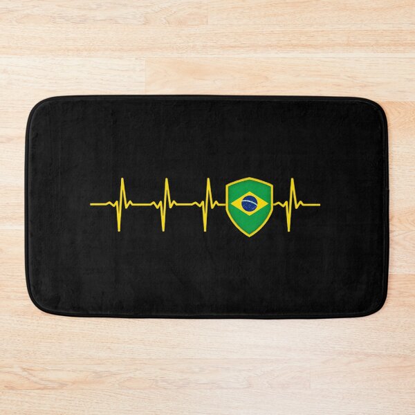 Item preview, BRAZIL Heartbeat Flag designed and sold by Just Be Different.