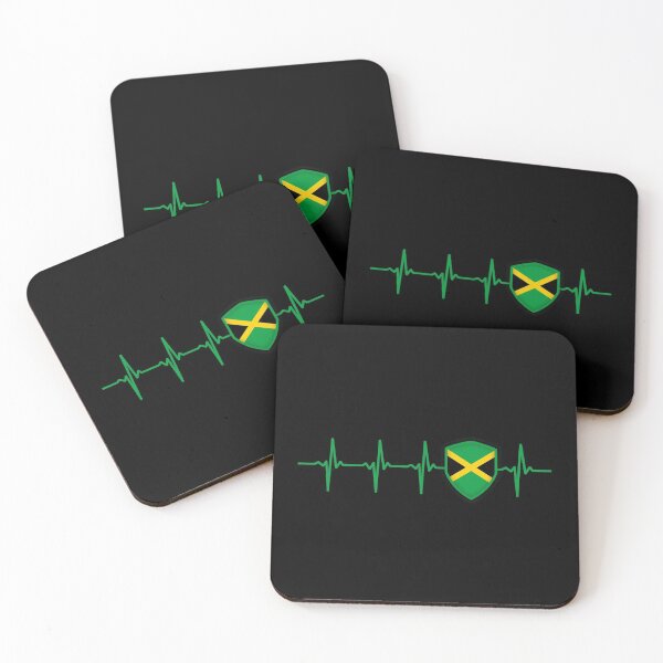 Item preview, JAMAICA Heartbeat Flag designed and sold by Just Be Different.
