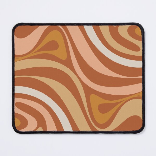 Item preview, New Groove Retro Swirls Abstract Pattern in Boho Earth Tones designed and sold by kierkegaard.