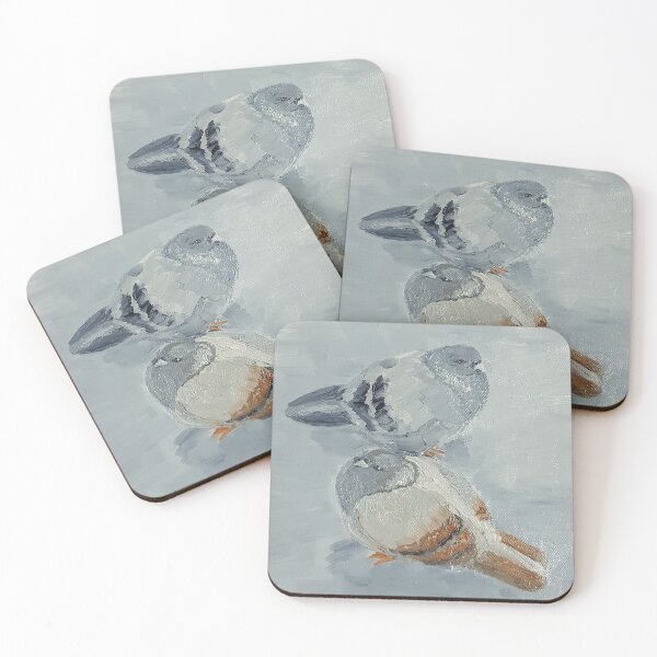 Item preview, cozy pigeons designed and sold by ArtsAndAnxiety.