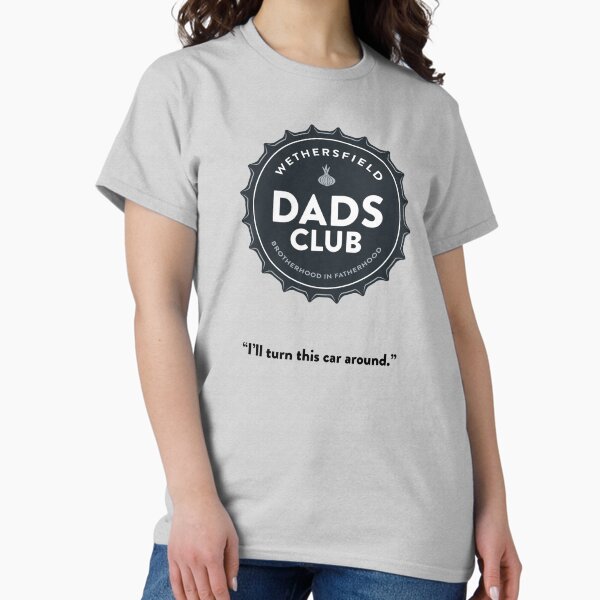 Large Dark Blue Logo with "I'll turn this car around" Classic T-Shirt