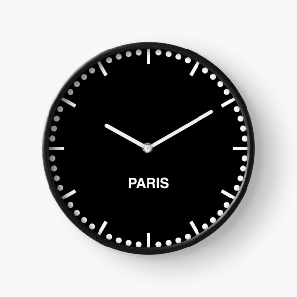 Artikel-Vorschau von Wanduhr „Newsroom“ mit Pariser Zeitzone (schwarz), designt und verkauft von MundaneVestment.