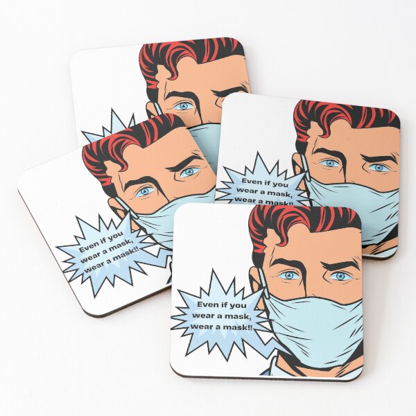 Item preview, Even if you wear a mask, wear a mask: designed and sold by Sarashelle.