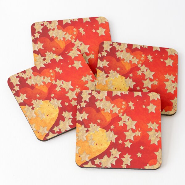 Item preview, Golden heart and gold stars designed and sold by leobrix.