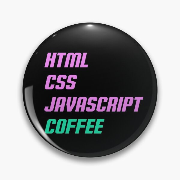 Item preview, HTML, CSS, JAVASCRIPT, COFFEE - Retro Text designed and sold by TheMajesticGoat.