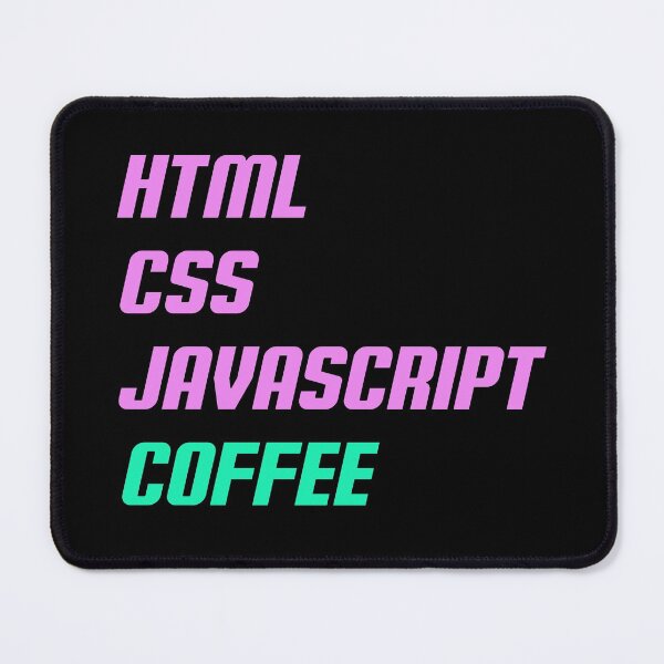 Item preview, HTML, CSS, JAVASCRIPT, COFFEE - Retro Text designed and sold by TheMajesticGoat.