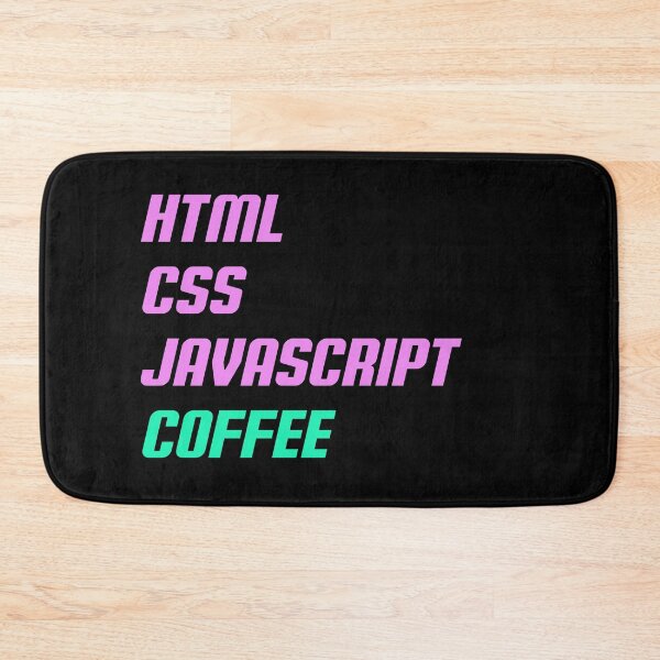 Item preview, HTML, CSS, JAVASCRIPT, COFFEE - Retro Text designed and sold by TheMajesticGoat.