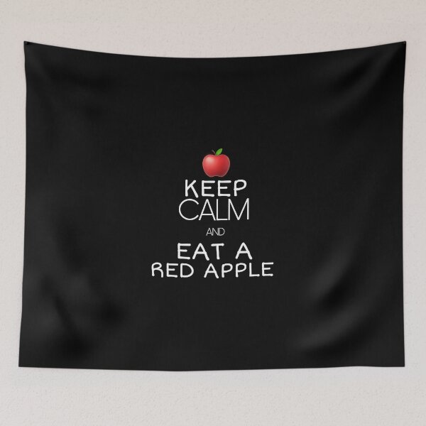 Item preview, Keep calm and eat a red apple designed and sold by salahnewdesign.