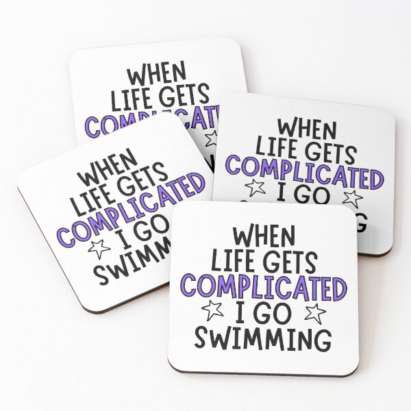 Item preview, When life gets complicated I go swimming designed and sold by TheGreenGoat.