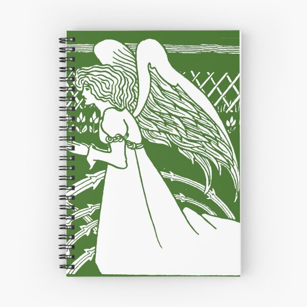 Item preview, Aubrey Beardsley Christmas Angel Green designed and sold by Pixelchicken.