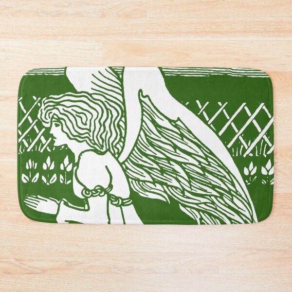 Item preview, Aubrey Beardsley Christmas Angel Green designed and sold by Pixelchicken.