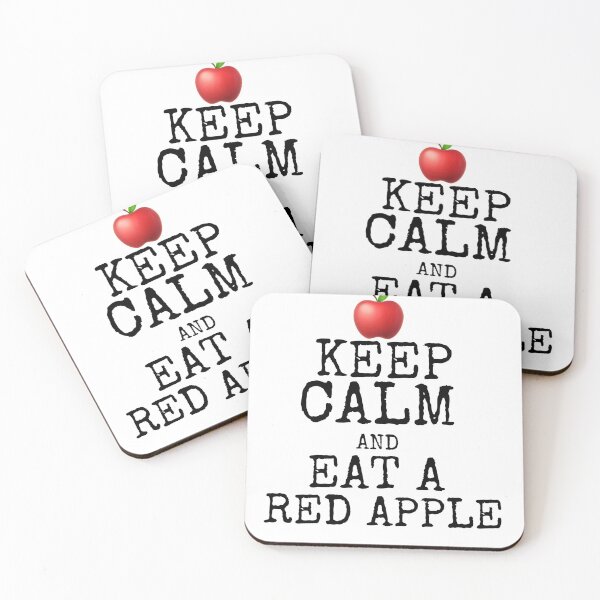 Item preview, Keep calm and eat a red apple gift designed and sold by salahnewdesign.