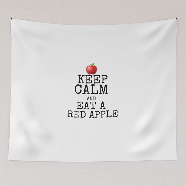 Item preview, Keep calm and eat a red apple gift designed and sold by salahnewdesign.