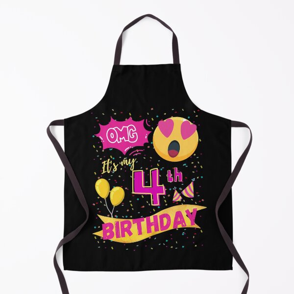 Item preview, OMG It's My 4th Birthday Emoji Love Eye designed and sold by singRsong.
