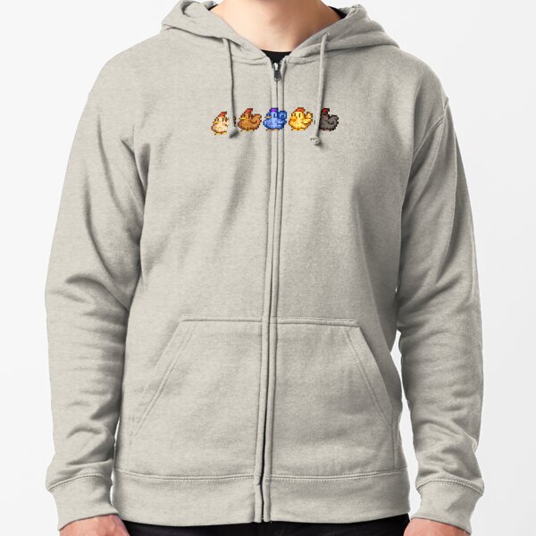 Chickens Zipped Hoodie